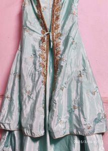 Blue Silk Gown