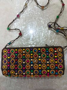 Handmade multi Colour Sling Bag