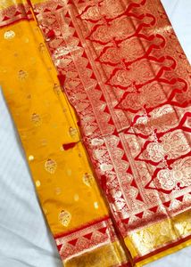Premium Quality Ikat Saree With Blouse Piece