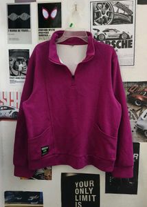 Magenta Pullover Sweatshirt