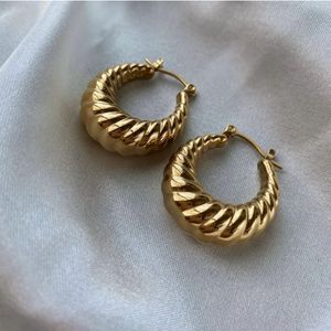 Gold Hoop Earrings Anti-tarnish