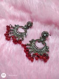 TRADITIONAL OXIDISED SILVER PLATED EARRINGS