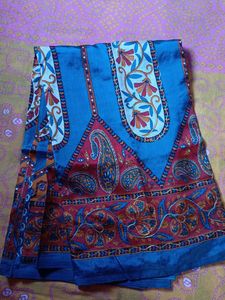 Elegant Blue Printed Saree