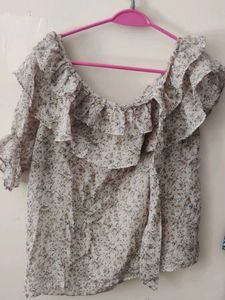 Floral Ruffle Off-Shoulder Top