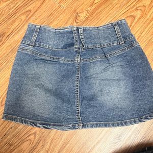 Denim Mini Skirt