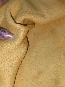 Yellow High Neck Sweatshirt