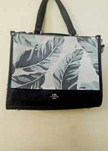 Coach Floral Print Handbag