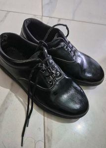 Classic Black Casual School Shoes