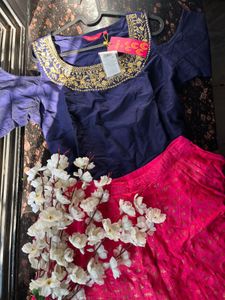 Navy blue Ethnic top