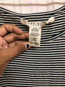 Max Studio Black &amp; White Stylish Top