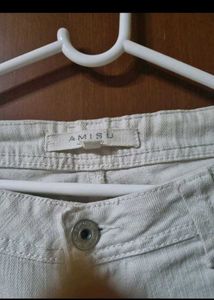 White Straight Fit Jeans