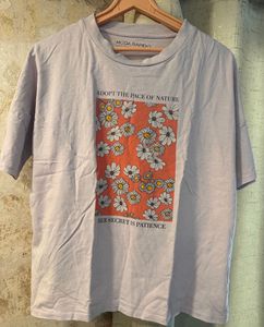 Moda Rapido Lavender Graphic Tee, Bust- 36/34