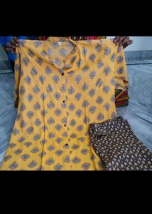 Yellow Kurti Pant