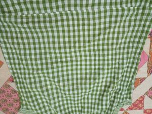 Bossini Green Checkered Top