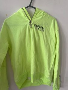 h&m Neon Green Hoodie