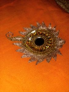 Elegant Orange Saree