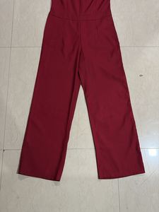 Maroon Coloured Jumpsuit