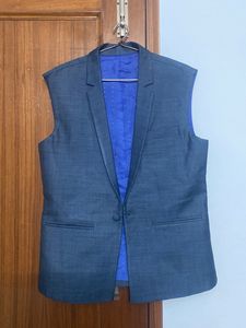 Blue Waistcoat &amp; Trouser Set