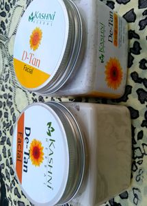 Kashni Herbal D-tan Scrub/Face Pake Jar.