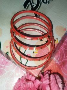 Red & Gold Bangle Set