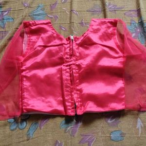 Pink Sleeve Blouse For Girls ( Kids)