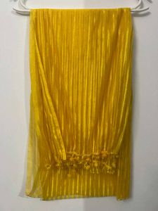 Blue &amp; Yellow Striped Dupatta combo