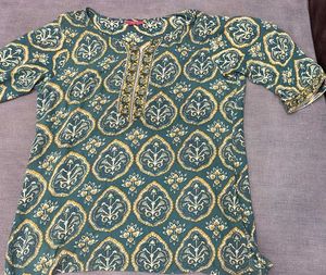 Printed short  Kurta