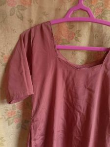 Pink sweetheart neck kurti! 🩷