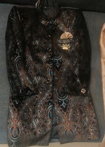 Paisley Print Sherwani