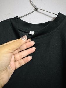 Black Kurta - Sheer Detail