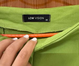 Green Straight Leg Pants