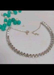 American Diamond Necklace With Earrings