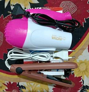 Mini Hair Dryer &amp; Straightner
