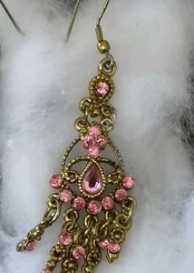 Pink Dangle Earrings