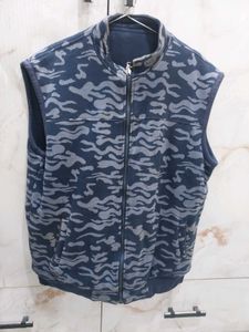 Navy Reversible Blue and patterned Sleeveless