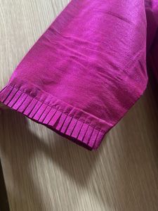 Rani Pink Dress With Patch Work Duppatta