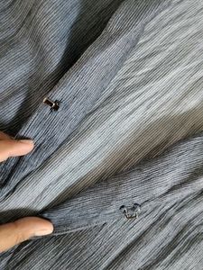 Blue Ruffle Detail Jacket