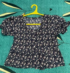 Korean Top Floral Print