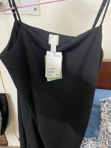 Black Slit Dress - H&M