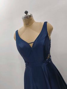 Elegant Navy Blue Gown