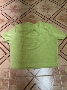 Cute Green Crop Top