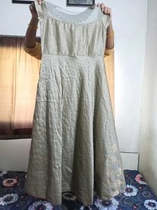 SILVER GREY GOWN..