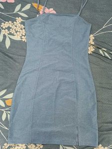 Blue Glitter Bodycon Dress