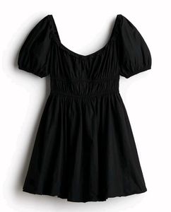 H&M Bubble-hem Cotton Dress