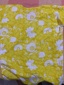 Yellow Floral Kurta