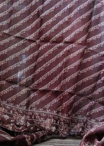 Maroon Floral Delight Women Saree