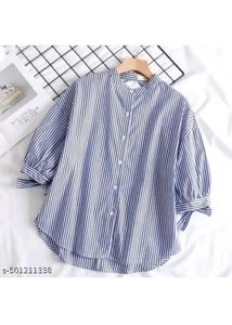 Striped Button-Down Shirt
