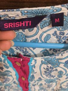 Printed Blue Kurta