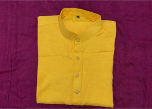Men Yellow Kurta
