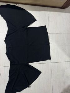 Bell Sleeve Black Top